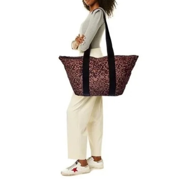 All Saints Handbags - NWT AllSaints Sly East/West Reversible Large Tote in Halftone Mauve Leop…